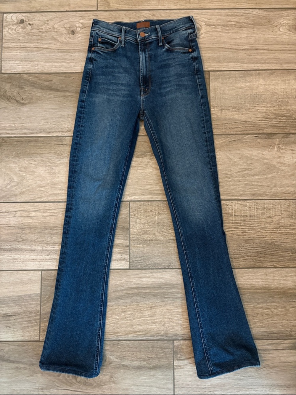 MOTHER Deep Indigo Flare Jeans